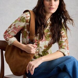 White Stuff Annie collared shirt jersey 6 NWT